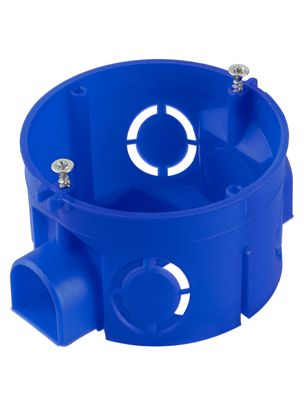 Установочная коробка TDM СП D68х42мм, саморезы, стыковочные узлы, синяя, IP20 купить с доставкой по РФ