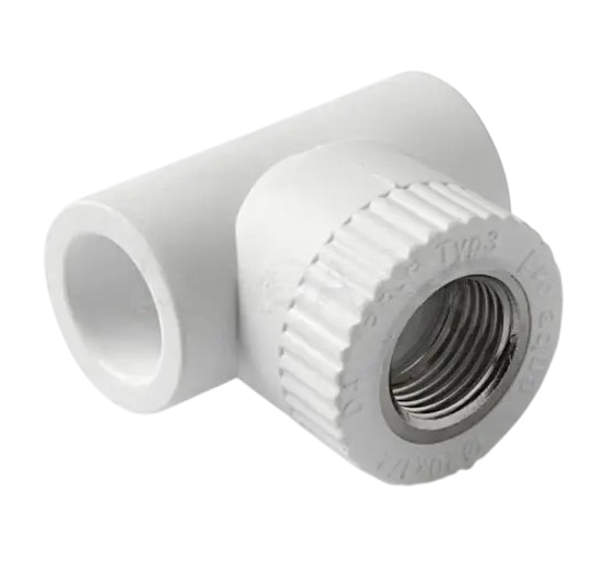 Тройник PPR комбинированный с внутренней резьбой, Pro Aqua 50x1 1/2" (з1877) Lunda купить с доставкой по РФ