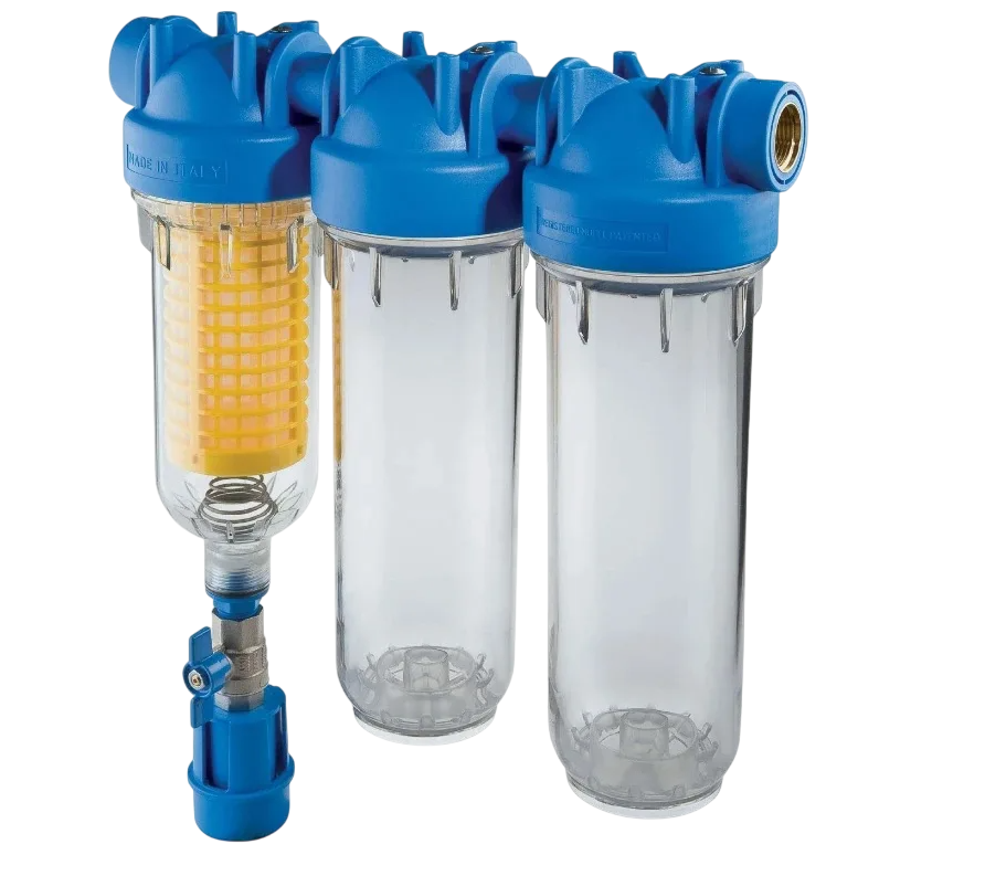 Колба фильтра тройная HYDRA RAH + 10" DP DUO, 3/4" SX, BX купить с доставкой по РФ