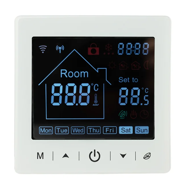 Терморегулятор и термостат Терморегулятор и термостат Warmcoin W100 программируемый Цвет: Белый Warmcoin_W100_белый купить с доставкой по РФ