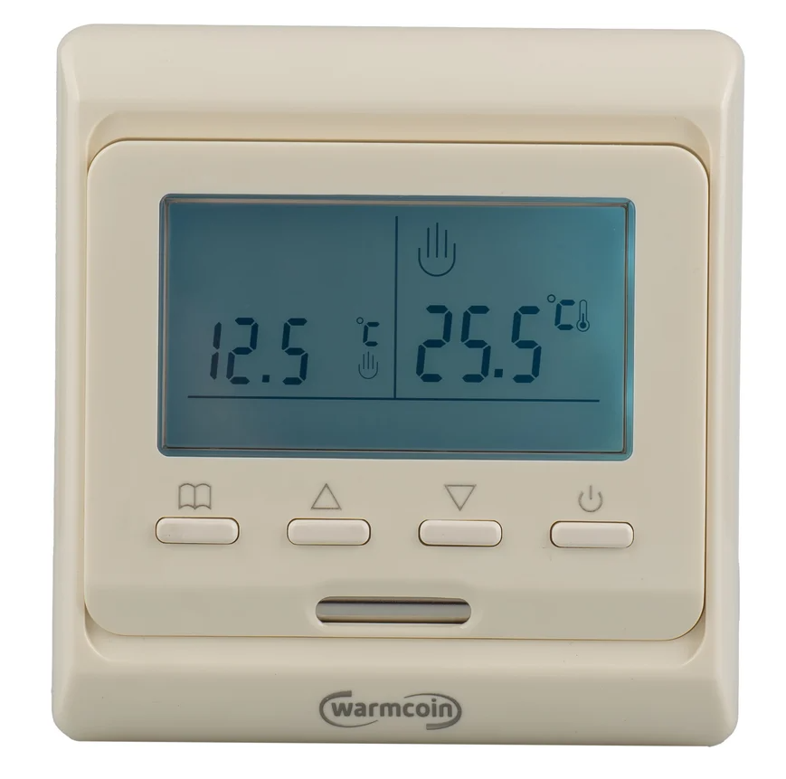 Терморегулятор и термостат Warmcoin W51 программируемый Цвет: Бежевый W51_beige купить с доставкой по РФ