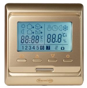 Терморегулятор и термостат Warmcoin W51 программируемый Цвет: Золото W51_gold