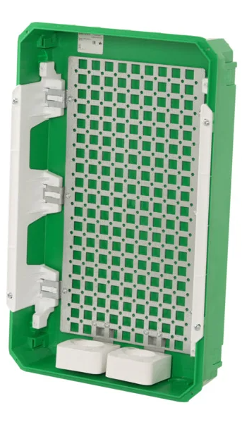 Корпус встраиваемый с прозрачной дверью 3ряд/36мод 2 розетки City9 Box IT к купить с доставкой по РФ