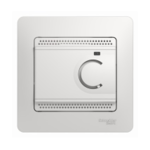 Терморегулятор и термостат Systeme Electric GLOSSA теплого пола с датчиком в сборе 10A белый купить с доставкой по РФ