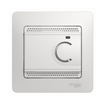 Терморегулятор и термостат Systeme Electric GLOSSA теплого пола с датчиком в сборе 10A белый