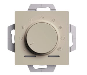 Терморегулятор и термостат Systeme Electric Systeme Electric AtlasDesign Песочный Термостат электрон. теплого пола с датчиком, 10A, механизм