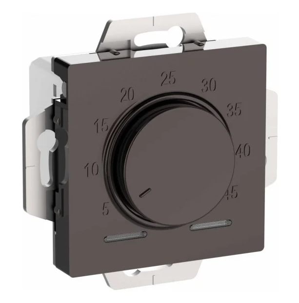 Терморегулятор и термостат Systeme Electric AtlasDesign Мокко Термостат электрон. теплого пола с датчиком, 10A, механизм купить с доставкой по РФ