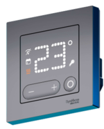 Терморегулятор и термостат Systeme Electric ATLASDESIGN SMART Термостат программируемый для электрического теплого пола, Zigbee, 16 А, мех., ЧЕРНЫЙ купить с доставкой по РФ