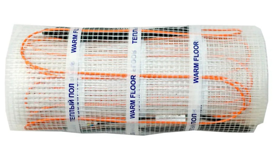 Двухжильный мат Warmcoin ECO (полиэтиленовая упаковка) 160Вт/м.кв. 12,0м.кв. Экомат_12 купить с доставкой по РФ