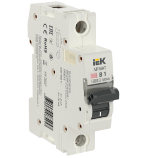 Выключатель автоматический IEK 1А 1П однополюсный характеристика B 6кА ARMAT