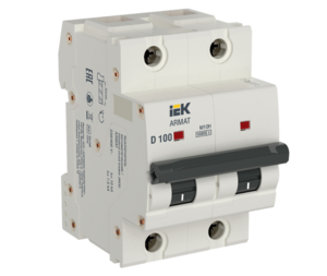 Автоматический выключатель IEK ARMAT M10H 2P D 100A AR-M10H-2-D100