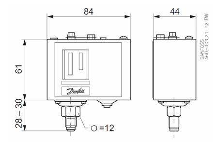 Реле давления Danfoss KP5 8-32 бар заказать со складов по всей России