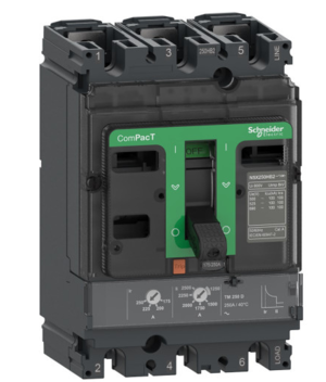 Выключатель автоматический Schneider Electric АВТОМ.ВЫКЛ.NSX160F 36kA AC 3П3Т 80A TMD