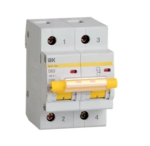 Автоматический выключатель IEK двухполюсный 63А С ВА47-100 10кА купить с доставкой по РФ
