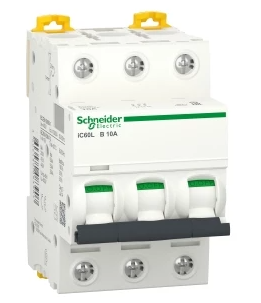 Выключатель автоматический Schneider Electric iC60L 3П 10A B