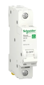 Выключатель автоматический Schneider Electric 1p mcb r9f 6а 6ка b resi9 se r9f02106 купить с доставкой по РФ