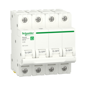 Выключатель автоматический Schneider Electric 4p mcb r9f 40а 6ка c resi9 se r9f12440
