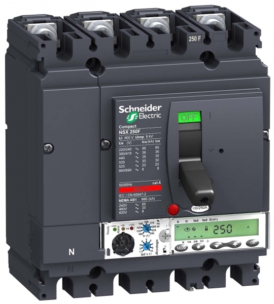Выключатель автоматический Schneider Electric nsx250f 4п 160 a 36 ка compact nsx schneider electric lv431866 купить с доставкой по РФ