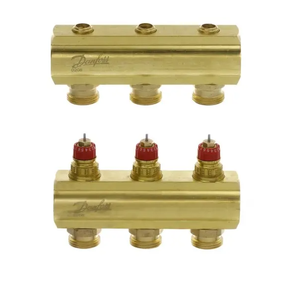 Коллекторы Danfoss FHF-3 для 3 контуров купить с доставкой по РФ