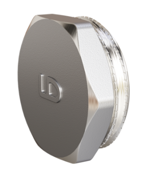 Пробка LD Pride DN15 (1/2") НР латунь никель LD6757515