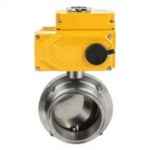 Затвор дисковый поворотный кламповый DN.ru WBV3131S-2W-C-H Ду15 Ру10 корпус - пищевая нержавеющая сталь 304, уплотнение - Silicon, с электроприводом DN.ru QT-N-005EM-O1-380VAC-У1 380В купить с доставкой по РФ