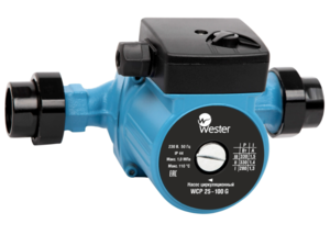Насос циркуляционный Wester WCP 25-100G (с гайками)