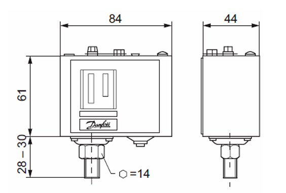 Реле давления Danfoss KPI 35 G 1/4, -0,2-8 бар заказать со складов по всей России
