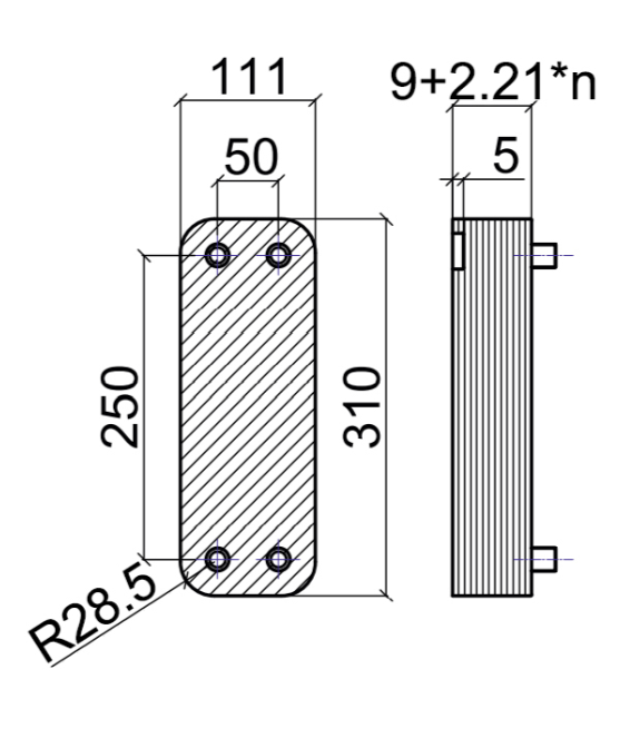 Пластинчатый теплообменник ТТ ТТ27C-20H заказать со складов по всей России