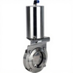 Затвор дисковый поворотный DN.ru WBV3131E-2W-W-H Ду15 Ру10 пищевая нержавеющая сталь 304, уплотнение – EPDM, под приварку, с пневмоприводом DN.ru PA-SA-85 с возвратными пружинами купить с доставкой по РФ