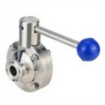 Затвор дисковый поворотный кламповый DN.ru WBV3131S-2W-C-H Ду20 Ру10 корпус - пищевая нержавеющая сталь 304, уплотнение – Silicon, присоединение - кламп (clamp), с рукояткой купить с доставкой по РФ