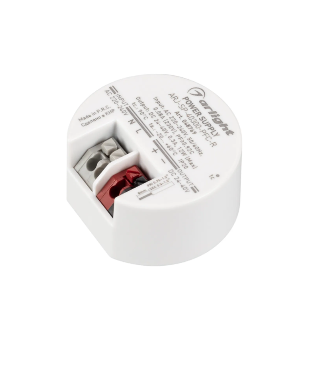 Блок питания Arlight ARJ-SP-40300-PFC-R 12W, 24-40V, 300mA купить с доставкой по РФ