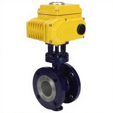 Затвор дисковый поворотный с тройным эксцентриситетом DN.ru WBV3EX-3432M-1W-F-ISO Ду80 Ру25 корпус - углеродистая сталь WCB, диск - нержавеющая сталь 316, уплотнение - METAL, с электроприводом DN.ru QT-N-015EM-A1-220VAC-У1 (4-20мА) купить с доставкой по РФ