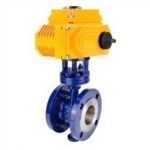 Затвор дисковый поворотный с тройным эксцентриситетом DN.ru WBV3EX-3432M-1W-F-ISO Ду65 Ру25 корпус - углеродистая сталь WCB, диск - нержавеющая сталь 316, уплотнение - METAL, с электроприводом DN.ru QT-N-010EM-O1-24VDC-У1 24В купить с доставкой по РФ