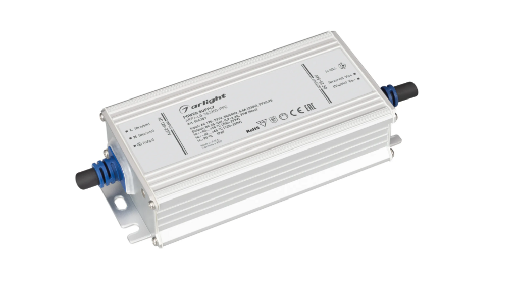 Блок питания Arlight ARPJ-LG-562300-PFC 75W, 25-56V, 0.9-2.3A купить с доставкой по РФ