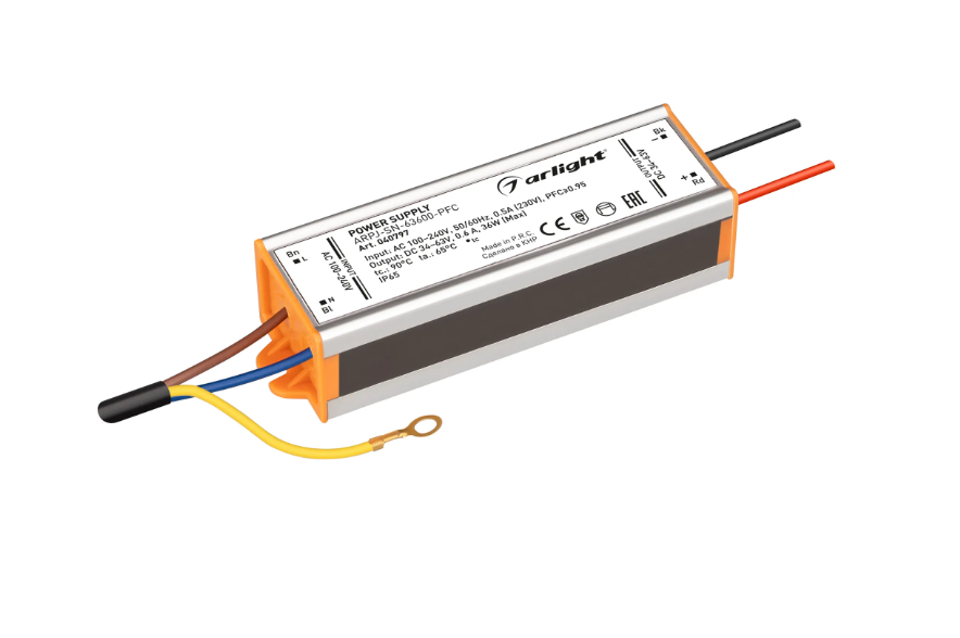 Блок питания Arlight ARPJ-SN-42600 24W, 23-42V, 600mA купить с доставкой по РФ