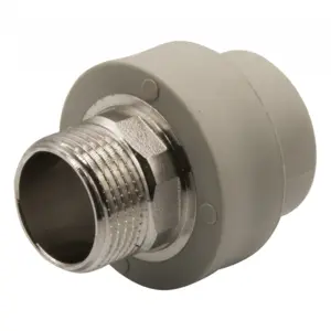 Муфта комб. нар 32х1'' под ключ EVER® plast серый