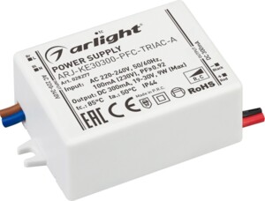 Блок питания Arlight ARJ-KE50300-PFC-Triac-A 30-50V 15W IP44 0,3A 028279