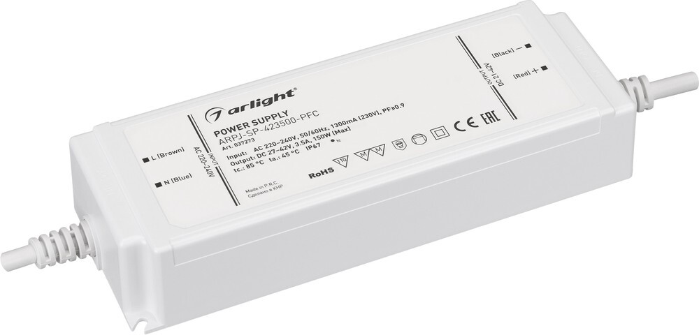 Блок питания Arlight ARPJ-SP-421050-PFC 29-57V 60W IP67 1,05A 037890 купить с доставкой по РФ