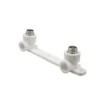 Уголок комб. нар 20х1/2'' с креплением двойной EVER® plast белый купить с доставкой по РФ