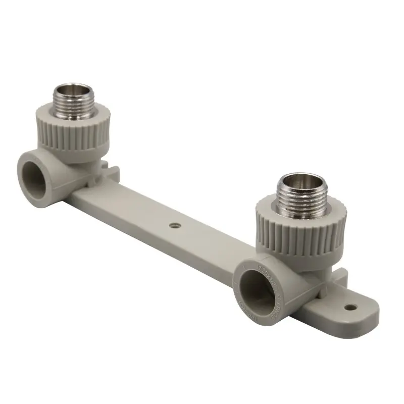 Уголок комб. нар 20х1/2'' с креплением двойной EVER® plast серый купить с доставкой по РФ