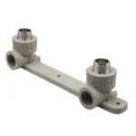 Уголок комб. нар 20х1/2'' с креплением двойной EVER® plast серый купить с доставкой по РФ