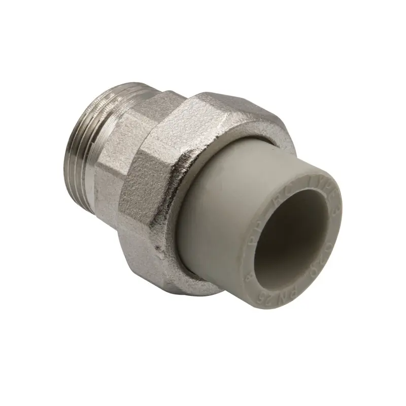 Муфта комб. разъемная, нар 20х3/4'' EVER® plast серый купить с доставкой по РФ