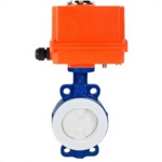 Затвор дисковый поворотный DN.ru WBV3434Pf-2W-Fb-H Ду50 Ру16 корпус - углеродистая сталь WCB, диск - углеродистая сталь WCB, футерованный PTFE, уплотнение - PTFE, с электроприводом DN.ru QT-N-003EM-O1-220VAC-У1 MINI 220В купить с доставкой по РФ