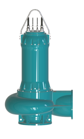 Канализационный насос 100WQC140-60-37 сухой вертикальной установки с рубашкой охлаждения