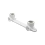 Уголок комб. вн 20х1/2'' с креплением двойной EVER® plast белый купить с доставкой по РФ