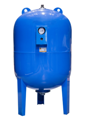 Бак расширительный VRT® 200л для водоснабжения (присоединение 1 1/2") с манометром (вертикальный)