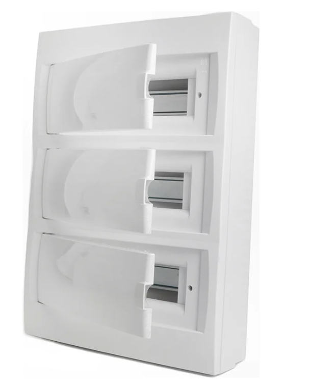 Бокс настенный STEKKER серия Standart EBX50-3/36-40 36 модулей, белый, пластик, заказать со складов по всей России