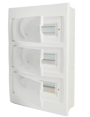 Бокс встраиваемый STEKKER серия Standart EBX50-2/36-40 36 модулей, белый, пластик,