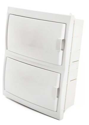 Бокс встраиваемый STEKKER серия Standart EBX50-2/16-20 16 модулей, белый, пластик