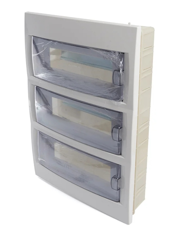 Бокс встраиваемый STEKKER серия Standart EBX50-2/36-40 36 модулей, пластик купить с доставкой по РФ